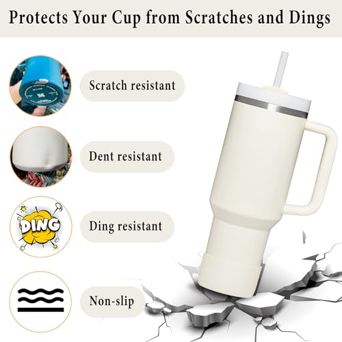 Silicone Boots for Stanley & Owala Tumblers - 2-Pack Cream