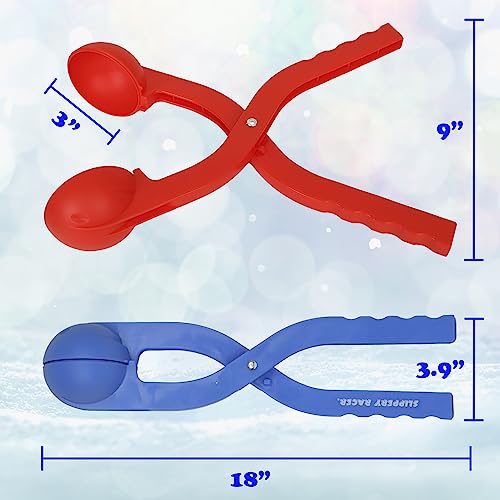 Happy Snowball Maker - Blue 3 Pack | Durable Plastic Design