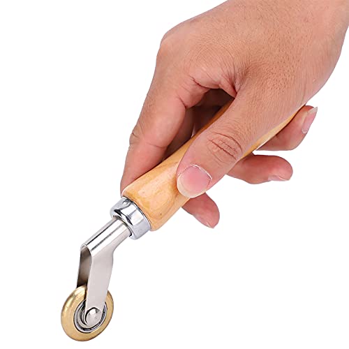 Seam Roller, Welding Handheld Roofing Roller Brass Press Wheel Hand DIY Tool for Plastic/Tarpaulin Welding, Wallpaper/Corner Seaming, Car Film Pressing