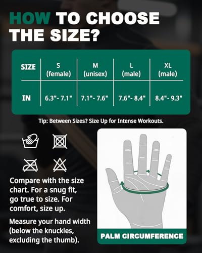 Weight Lifting Gloves with Wrist Support - Black, Large