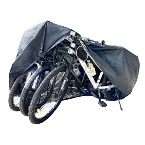 2XL Waterproof Bike Cover for 2-3 Bikes with Lock Holes