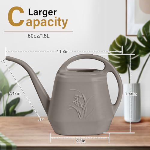 ZXJ 1/2 Gallon Plant Watering Can with Long Spout – Indoor & Outdoor Garden