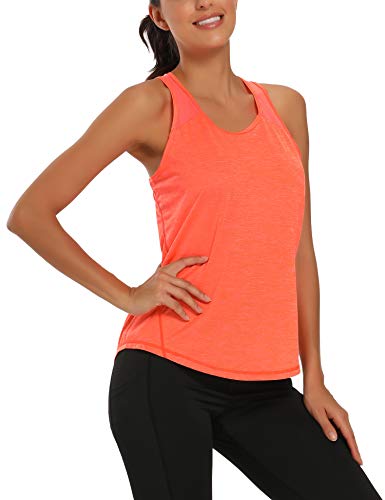 Womens Racerback Tank Tops - Lightweight Breathable Athletic Shirts