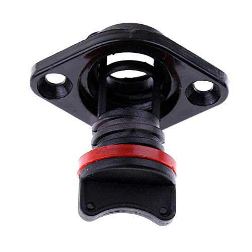 1-Inch Boat Drain Plug Set - Marine Grade Plastic with Gasket, 4 Pack