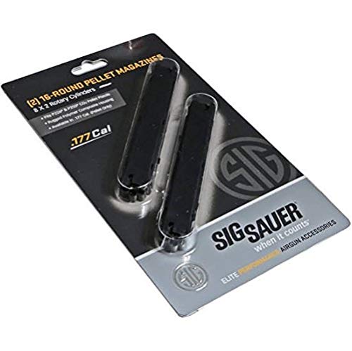 Durable .177 Airgun Magazine - 2 Pack for P226 & P250 - Black
