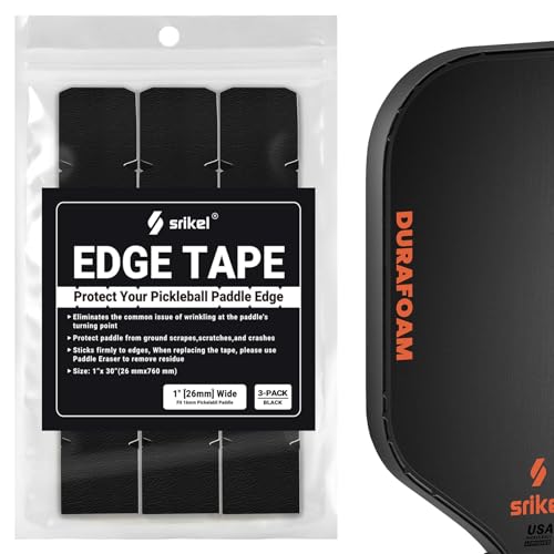Pickleball Paddle Edge Guard Tape - 16mm Black Protection