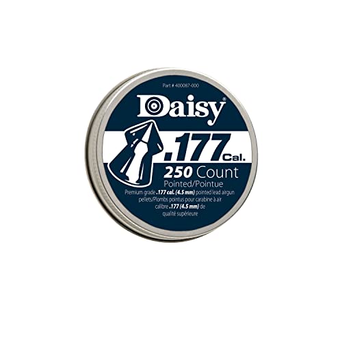 Pointed Air Rifle Pellets - 7.2 Grain .177 Caliber - 250 Count Tin