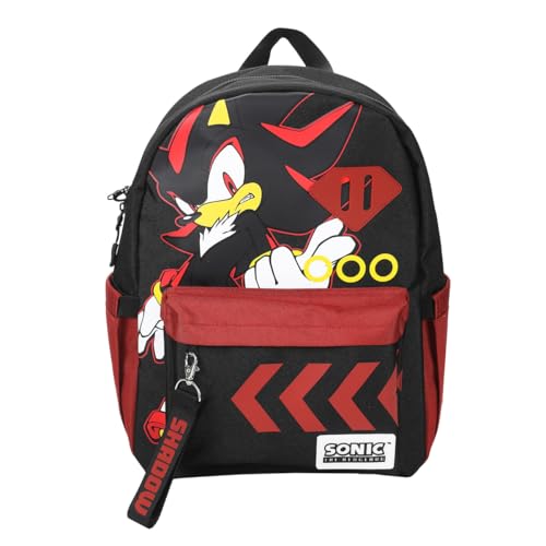 Sonic The Hedgehog Shadow 16.5" Black Backpack with Laptop Pocket