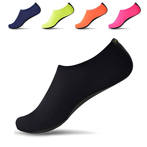 JACKSHIBO Water Shoes for Women Men Quick-Dry Swim Beach Socks