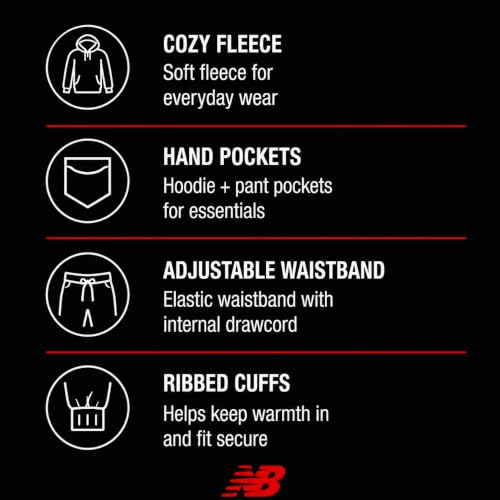 New Balance Boys 2-Piece Fleece Hoodie & Jogger Sweatpants Set (8-20)