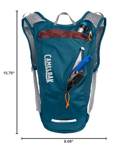 CamelBak Rogue Light 7 Hydration Backpack for Biking, Hiking, Festivals, Moroccan Blue
