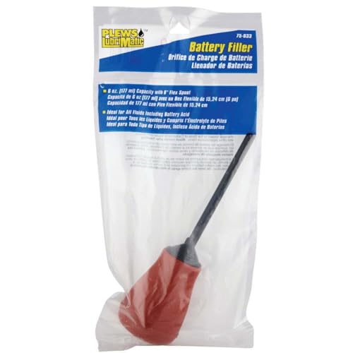 Battery Filler with Rubber Spout - Red, 1 Count