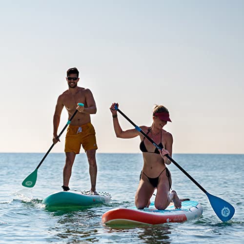 3-Piece Adjustable Kayak Paddle - Lightweight Blue Oars