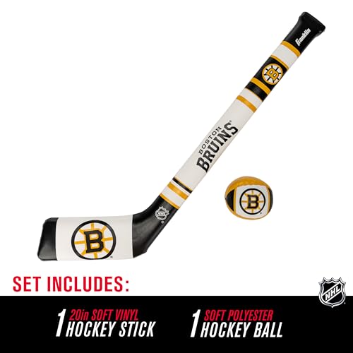 Boston Bruins Mini Soft Hockey Stick Set - Foam Stick & Ball