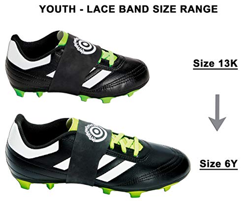 Youth Soccer Cleat Lace Protector - Blue Lace Bands