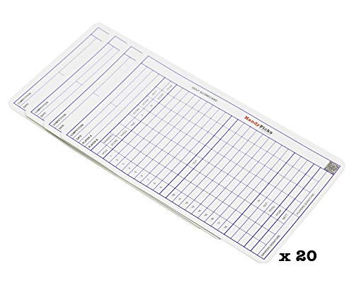 Leather Golf Scorecard Holder with Scorecard Refills | Handy Picks