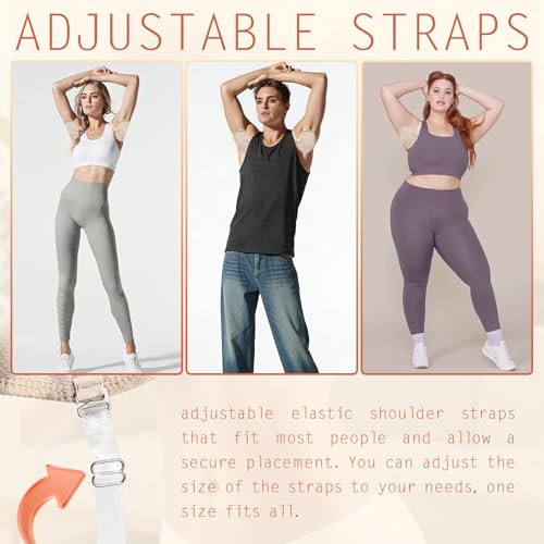 Reusable Underarm Sweat Pads - 4 Pcs Quick Dry Breathable Guards
