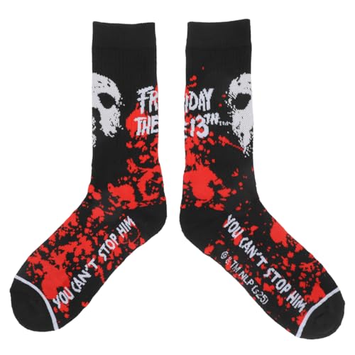 Jason Mask Crew Socks 3-Pair Pack Glow-in-the-Dark Horror Sports Socks