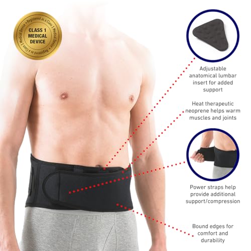 Neo G Back Brace with Power Straps - Support for Lower Back Pain & Injury Recovery