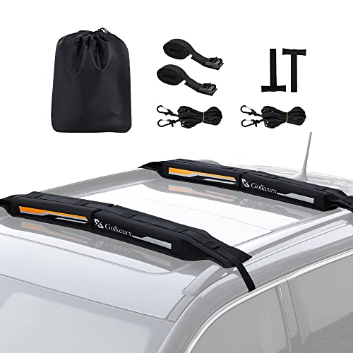 Universal Soft Roof Rack Pads for Kayak, Surfboard, SUP - 15FT Straps
