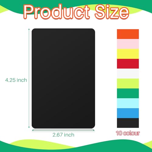 50 Multicolor Trading Card Dividers - Plastic Separators