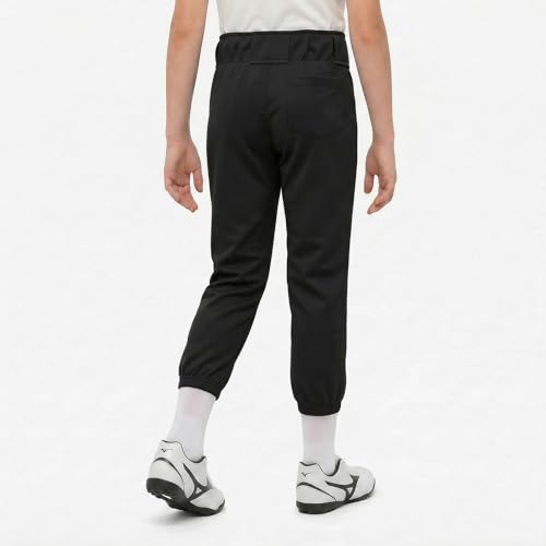 Girls Softball Pants 4T-14 Years Toddler Youth Baseball T-Ball Pants with Pockets & Belt Loops (7-8 Years, Black)