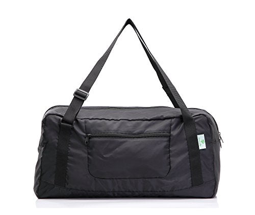 Foldable Travel Duffel Bag for Gym - Black Sport Bag