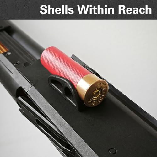 12GA Shotgun Shell Holder - Tactical Ammo Carrier with Mount - 4 Rounds