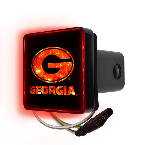 Light Up Hitch Cover - Georgia Bulldogs | Fits 2 in. Class III Hitches