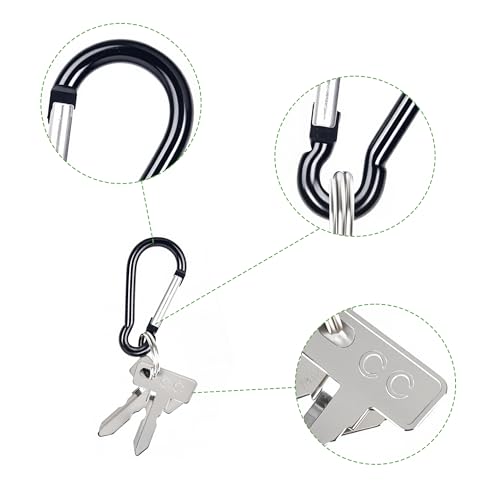 4 Pack Golf Cart Keys Replacement for Club Car DS & Precedent - D-Shaped Keychain
