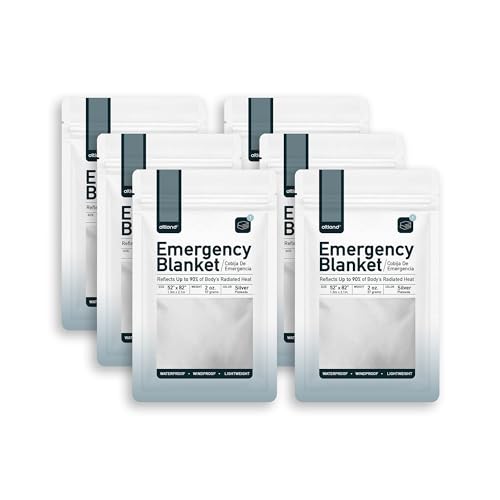 Emergency Survival Blankets - 6 Pack for Winter Preparedness