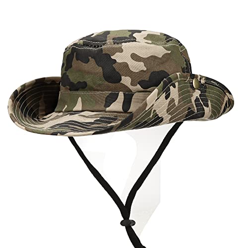 Kids Camouflage Bucket Hat with Drawstring - 4-8 Years