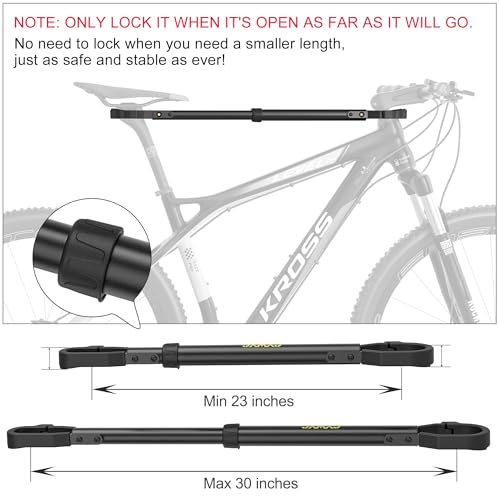 Adjustable Bike Crossbar Adapter for Low-Step Bikes - 1 PC