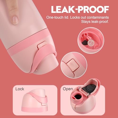 Replacement Lid for Owala Freesip Water Bottle - Pink