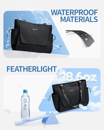 Yoga Mat Bag Waterproof Tote with Quick Access - Black