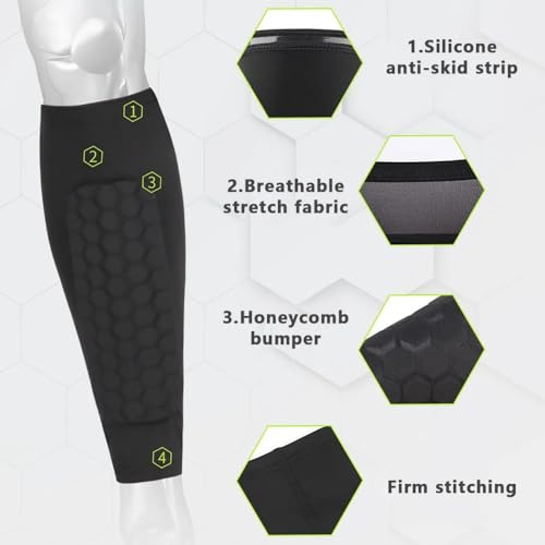 Lightweight Soccer Shin Guards for Kids & Adults - Small Size