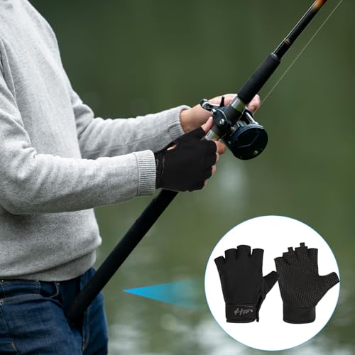Fingerless Fishing Gloves for Men & Women - Lightweight & Breathable