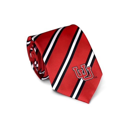 Utah NCAA Sports Neckties for Men - Machine-Washable Microfiber