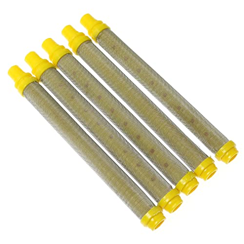 Spray Paint Gun Filters RLECS 5pcs Replacement Wagner Titan Fine Mesh Airless Spray Gun Filters 100 Mesh for 89324 or 0089324, 581-062, 154675 0516732