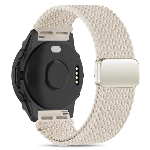 22mm Elastic Woven Watch Band with Magnetic Closure - Starlight