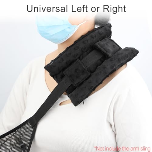 BNRendles Black Three-Row Neck Pad Cushion for Arm Sling Comfort Support