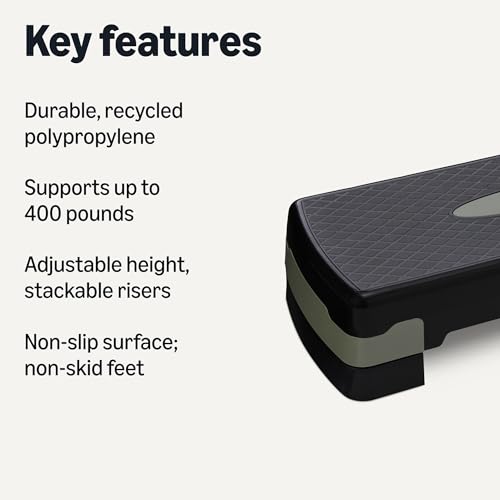 Adjustable Aerobic Step Platform - Home Fitness Workout Stepper