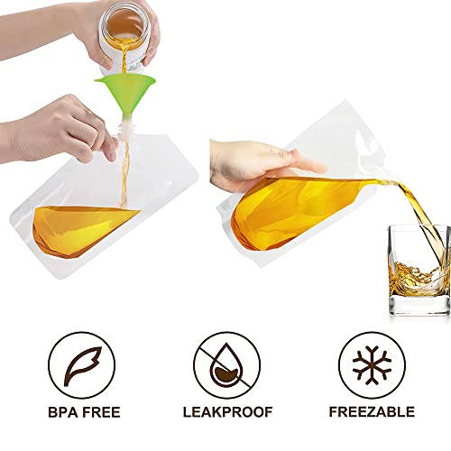 Collapsible 8OZ & 16OZ Reusable Water Carrier Bags - 5PCS Set
