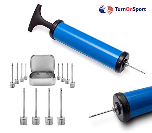 Stainless Steel Ball Pump Needles - 12 Pack with Storage Tin Box