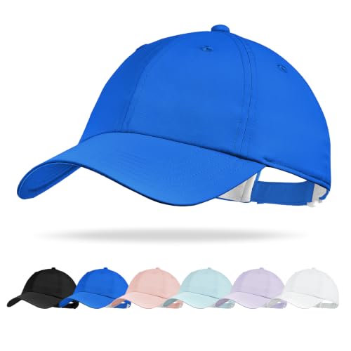 Sukeen Kids Baseball Cap Royal Blue Lightweight UPF 50+ Water-Resistant Youth Hat for Running Tennis Golf