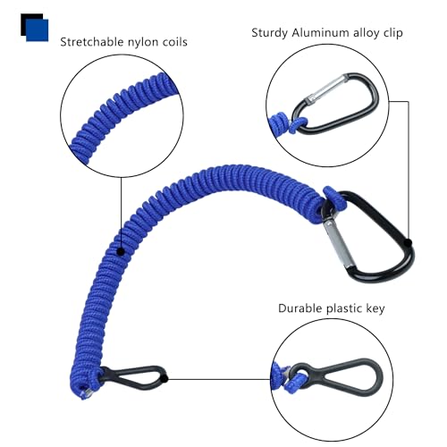 Marine Outboard Key Lanyard - Blue, Fits Most Models