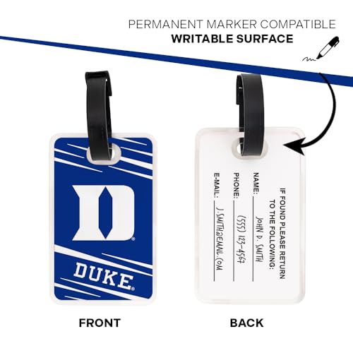Acrylic Luggage Tag - Duke University Blue Devils - 2 Pack
