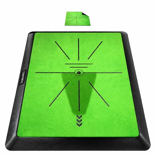 Golf Hitting Mat with Swing Path Feedback - Portable Practice Mat