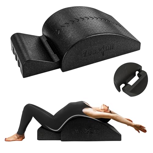 Foldable Pilates Spine Corrector - Core Strengthening & Stretching - Basic Black