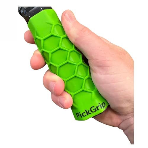 PickGrip Pickleball Paddle Grip - Black Standard & Elongated Overgrip with Shock Absorbing Comfort